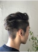 ツーブロックオールバック
