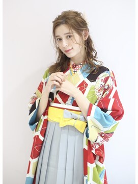 ネオリーブアピ 池袋店(Neolive api) 【池袋　Neoliveapi】卒業式　袴着付け&ヘアセット