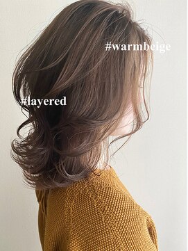 サードバイローラン(THiRD by ROULAND) デジタルパーマミニウルフテラコッタくすみブルー20代30代40代