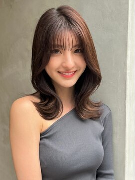 ベレーザ 渋谷(BELEZA) ba1820透明感グレージュカラーモーブセシルカットミストバング