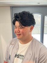 アシャドットオム(asha.HOMME)&nbsp;かきあげパーマ