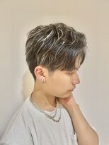 カルゥグラッシー(KALOU glassi) men's ホワイトメッシュ