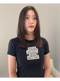 福井　韓国風レイヤーカット　シャギーカット　髪質改善　艶髪