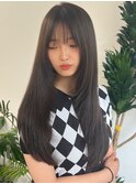 ワンホンレイヤー/縮毛矯正/グレージュ20代30代40代50代
