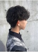 波巻きパーマ
