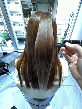 ブティック 茨木店(boutique) ハイトーンベージュツヤ髪
