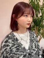 ボタン シブヤ(VOTAN SHIBUYA)&nbsp;カラー/レッド/韓国ヘア/渋谷/レイヤー/顔まわり