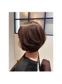 ボブ/グレージュ/大人女性/レイヤー/ショート[成城学園前]
