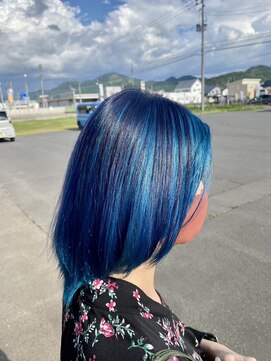 ヘアポジション 大館樹海店(HAIR Position) ブルーアンブレラカラー