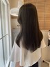 似合わせカット＋艶カラー＋トリートメント￥17600→￥15840　髪質改善