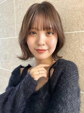 サンド ミュウ 横浜店(sand mieu) ボブディオリーブベージュ髪質改善縮毛矯正フェイスレイヤー