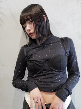 エヌイー(ne' by MAULOA) 【ne' by MAULOA】黒髪モードボブ