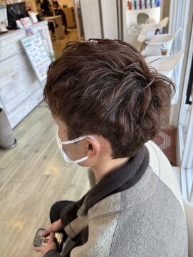 ルシードスタイル ムースユイット(LUCIDO STYLE mousse8) 【カット×パーマ】ヒートスタイルカール