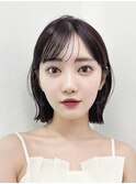 イメチェン美髪小顔似合わせカットサイドバングボブカット
