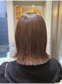 白髪ぼかしハイライト×透明感ベージュ