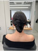 大人可愛いシンプルシニヨン【清板】