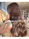 韓国風/山口　ロングレイヤー　バニラカラー