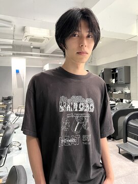 ゼストプール(ZEST POOL) men's センターパート　ニュアンスパーマ