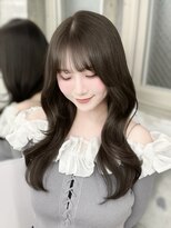エヌアイ オモテサンドウ(ni omotesando) 大人可愛いくびれ韓国レイヤーカット/透明感オリーブグレージュ