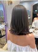 暗めカラー/韓国風巻き/レイヤーカット/髪質改善/縮毛矯正/銀座
