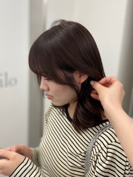 ジエクト アイロ(The Ect ilo) 【似合わせカット】韓国風巻き/レイヤーカット/シルバーべージュ