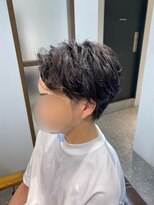 アールサロン 名駅(Rr SALON) センターパート×ニュアンスパーマ