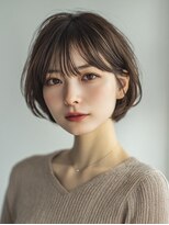 ロディーナ 大口 新子安(rodina)&nbsp;クラゲヘアー/小顔に見せるヘア/ココアベージュ/大口子安新子安