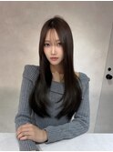 ブリーチなしダブルカラー/レイヤー/縮毛矯正/髪質改善/学割U24