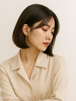 【骨格補正×似合わせカット】で再現性の高いスタイルに♪顔周りのカットに拘り、小顔魅せを実現します☆