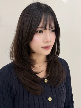 アイトーキョーエス 渋谷(AI TOKYO S) 着物ヘア/ダークアッシュ/ミディアムレイヤーカット/渋谷