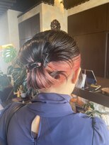 アンツ サザンリゾート 茅ヶ崎店(ANT'S Southern Resort)&nbsp;アップスタイル　カチモリ　インナーカラー　フラミンゴピンク