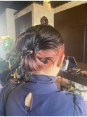 アップスタイル カチモリ インナーカラー フラミンゴピンク