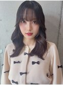 レイヤーカット/ミディアムレイヤー/くびれレイヤー/韓国