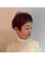 ユウヘアー 本山店(U Hair)&nbsp;ショートボブ/ピンクブラウン
