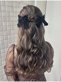 【ハーフアップ】結婚式/お呼ばれヘア/銀座/有楽町/ヘアアレンジ