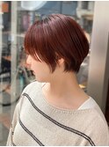シンプルショート オレンジカラー 窪田