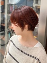グレイン キャンバス 川崎(grain canvas.) シンプルショート オレンジカラー 窪田