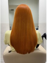 サロウィン 那覇店(SALOWIN) 【圧倒的高発色】ツヤ感溢れるオレンジ×髪質改善サラツヤロング