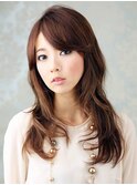 大人可愛いナチュラルロング