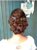 編み込みパーティヘア!!!!