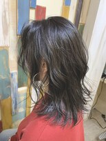 ミルプデザイン(MilP design)&nbsp;嶋村夏実★軽ふわレイヤーカット◎ブルーブラックカラー