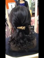 ヘアサロン ユニティ(Hair Salon Unity) ハーフアップカール＆ローポイント編み込み