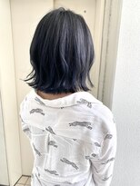 ヘアーデザイン シュシュ(hair design Chou Chou by Yone)&nbsp;ダークグレージュ&シースルー切りっぱなしボブ♪