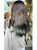 グリーングラデーション ダブルカラー グラデーションカラー