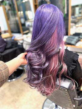 ノチ(Noci) 【和田寧々】インナーカラー/パープル/ピンク