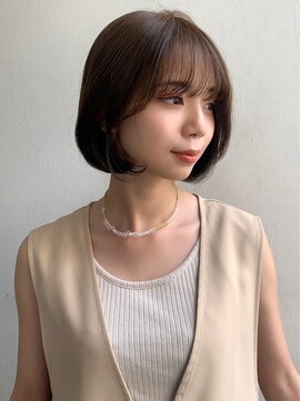 シーン(SCENE) 丸みボブ　韓国ヘア　タンバルモリ　10代20代【天神/今泉】