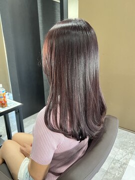 リオリス ヘア サロン(Rioris hair salon) パープルカラーと改善トリートメントでうるツヤ仕上げ