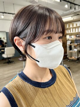 ノア 奈良駅前店(NoA) 奈良ショートヘア シースルーバングショート 30代 田村梨乃