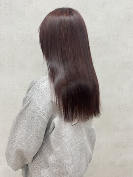 エレン(E L E N) 髪質改善カラー/髪質改善/ピンクブラウン/ピンク/艶髪/艶カラー