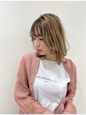 カルマパーマ/ベリーショート/ダークアッシュ/ニュアンスパーマ